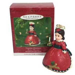 Hallmark Keepsake Ornament Victorian Christmas Madame Alexander Red 2001 Vintage